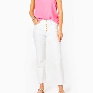 Lilly Pulitzer Hi-Rise Straight Jean - Size 10 NWT